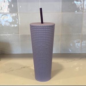 2021 Lilac Starbucks Tumbler *New Grid Design